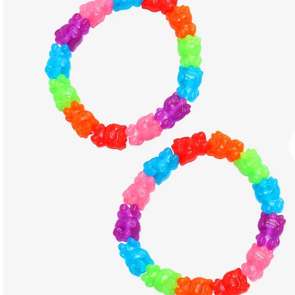 Hello Kitty Candy Charms Stretch Bracelet Set